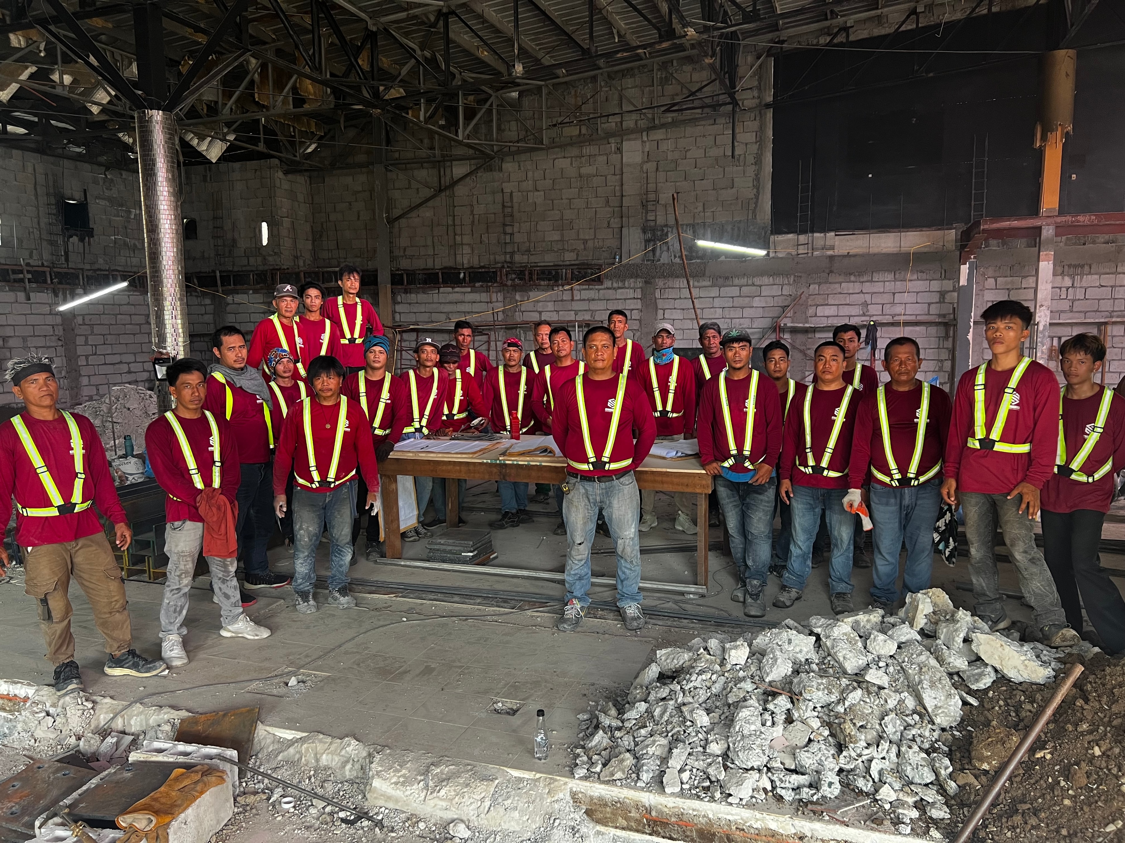 Stronghold team on construction site